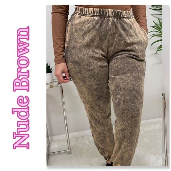 NWT Zenana Acid Wash Jogger - Picture 6 of 6
